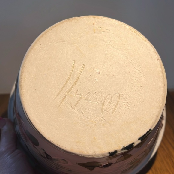 Handcrafted, beautiful bowl serving,decorative pottery, signed by woodhill - Picture 7 of 17